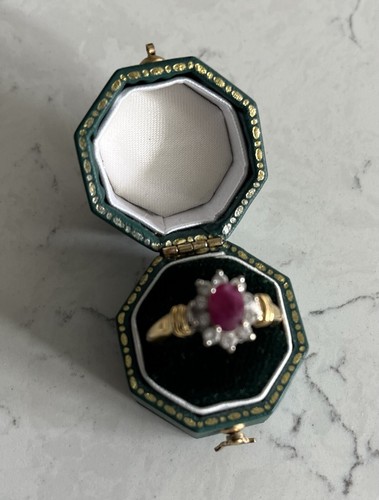 18ct vintage ruby - ruby, and