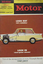 Motor magazine 5 June 1963 featuring Skoda Octavia Super road test