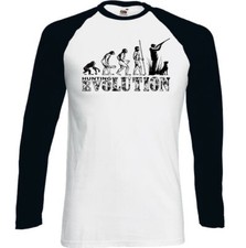 Hunting Evolution Mens Funny T-Shirt Hunt Hunter Clay Pigeon Shooting Target Gun
