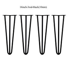 4x Metal Hairpin Table Legs Desk Bench Furniture Coffee Feet Legs And Protector
