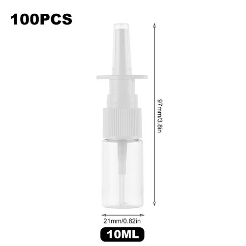 100x 10ml mini empty plastic - empty,