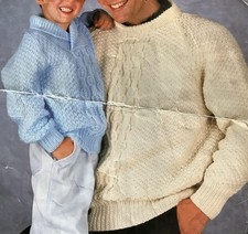 ARAN HAND KNITTED JUMPERS. SIZES 32”- 40”. ANY COLOUR.KNITTED TO ORDER.