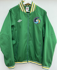 New York Cosmos Football Jacket Umbro Green Full Zip Top Retro Mens Medium M