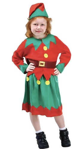 Girls elf costume santa - elf, santa’s