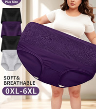 Women Plus Size Tummy Control Knickers High Waist Shaper Briefs Underwear Panty