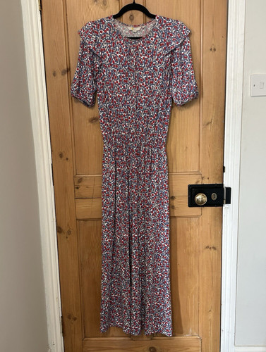 Boden blue red paisley floral