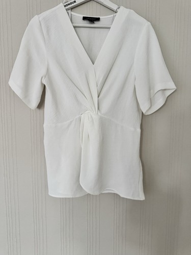 White short sleeve - neck, top
