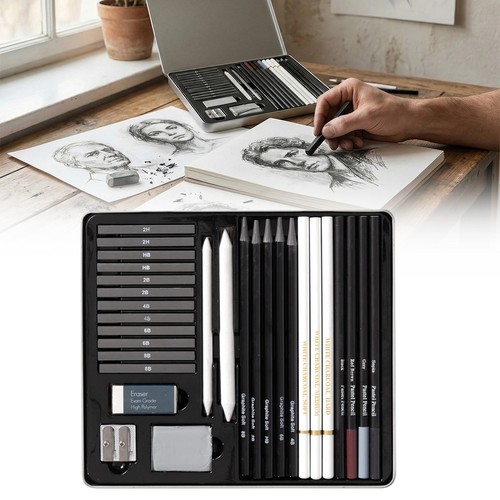 29x artist drawing set tin - 29x,