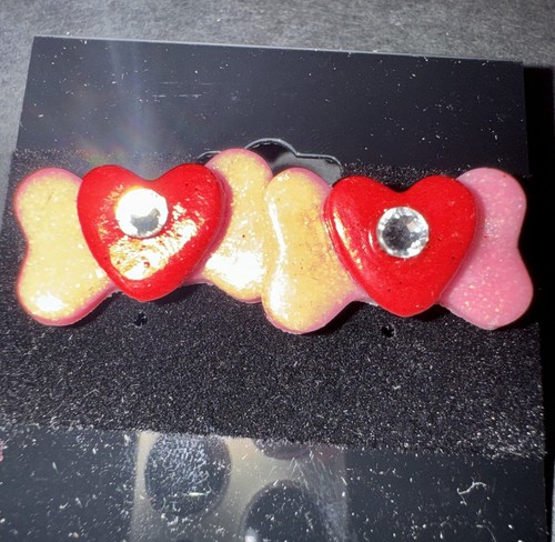 Cute polymer clay glitter pink - cute,