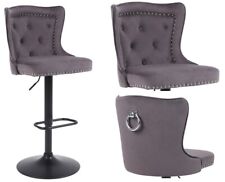 Luxury Velvet Bar Stools Breakfast Kitchen Bar Knocker,  Blue Grey Black velvet