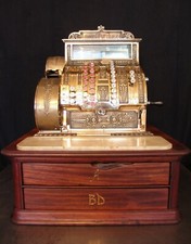 1912 Antique Double Drawer Crank National Cash Register / NCR / Till / Titanic 