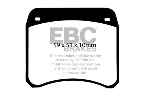 Ebc ultimax rear brake pads - ebc,
