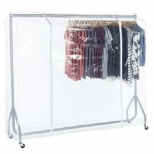 Silver Heavy-Duty Clothes Rail