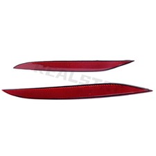 Pair Red Rear Bumper Reflector