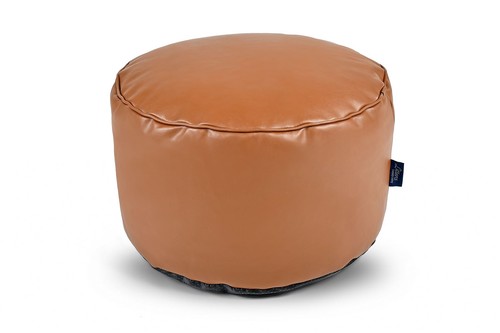 Soft faux leather round - soft,