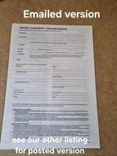 UNFURNISHED TENANCY AGREEMENT HOUSES,FLATS UK.sent by Email