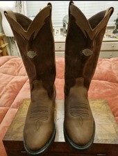 Genuine Harley Davidson Galen Cowboy Boots, Size 10