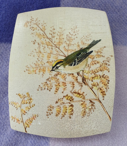 Vintage painted plaster - painted,