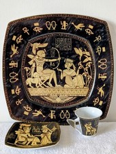 Fathi Mahmoud Limoges trio - cup & saucer and large plate - immaculate condition