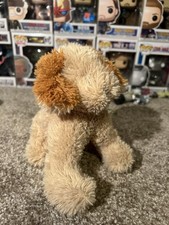 Cute Beige Shaggy Dog Fluffy Plush Teddy Bear - Cuddly Soft Toy