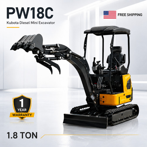 Ton mini excavator kubota - ton,