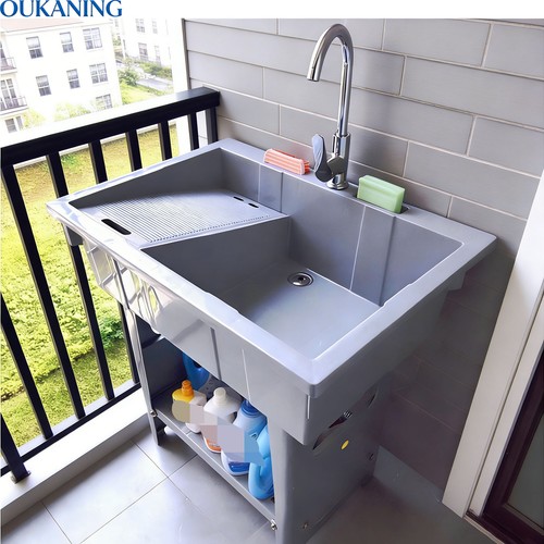 Freestanding laundry sink - laundry,