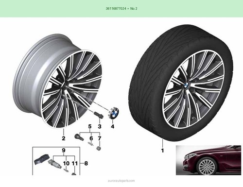 Genuine bmw alloy wheel - genuine,