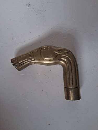 Brass horse head walking - horse,