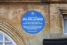 Photo 6x4 Royal Naval Air Service commemorative plaque These empty office c2020