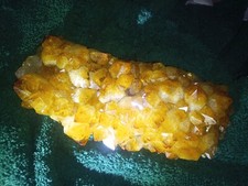 Large Citrine Crystal Orange Natural Geode Geology Rock