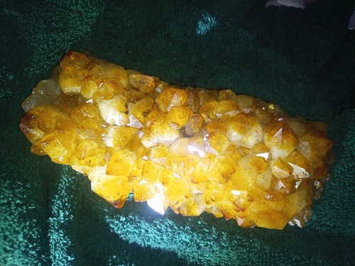 Large citrine crystal orange - citrine,