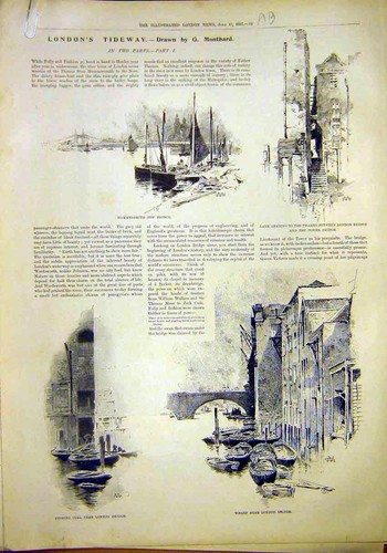 Original old antique print - original,