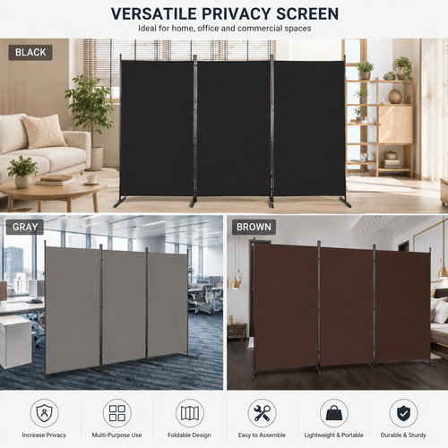 6ft folding room divider - folding,