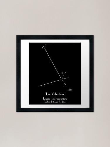 The volunteer framed art - volunteer,