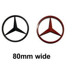 FOR MERCEDES BLACK GLOSS BADGE