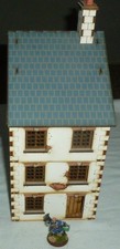 Kromlech Mini Terrain 28mm WW2 Town House Wargames Terrain Painted.