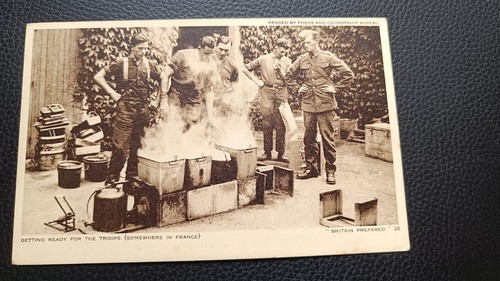Ww2 postcard british army bef - british,