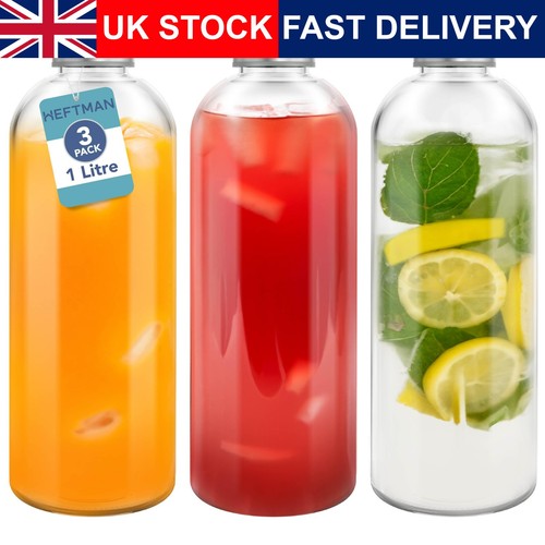 Glass water bottle litre 3 - 1,