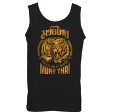 MUAY THAI VEST MMA UFC Martial Arts Training Top Gym TIGER Shorts Gloves Mens