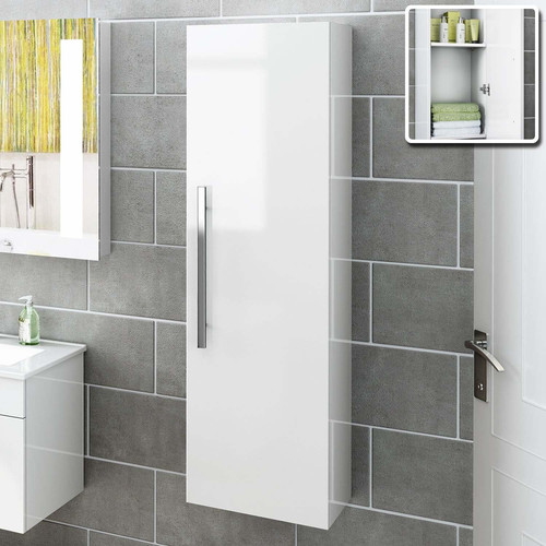 Modern white bathroom wall - white,