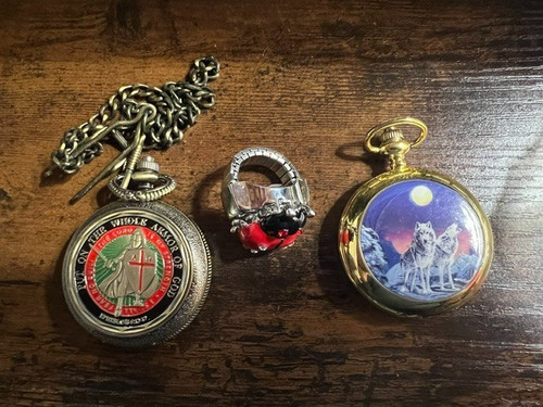 Lot novelty quartz pocket - lot, 2