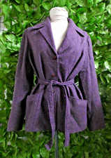 Murray Brothers of Hawick  vintage 1970's purple tweed belted jacket. Size 16 M