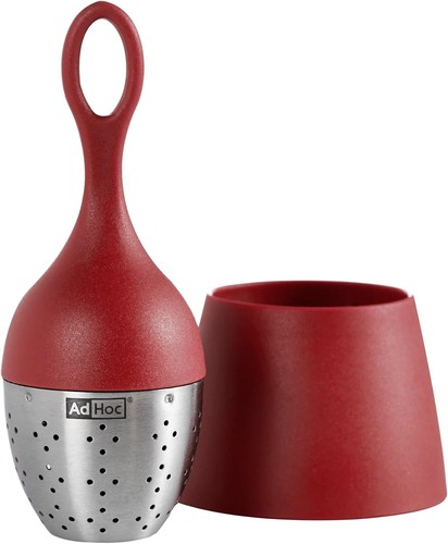 Adhoc floatea tea infuser red - infuser,