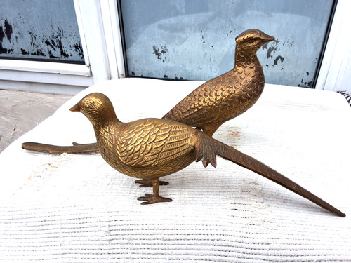 Pair large heavy vintage - large,