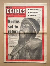 RAS MICHAEL BLACK ECHOES MAGAZINE MAY 29 1976 RAS MICHAEL COVER WITH MORE INSIDE
