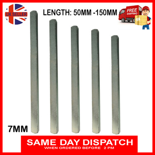 7mm door spindle plain - 7mm,