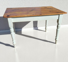 Large Plank Top Serving Table Dining Rectangular Farmhouse rustic shabby