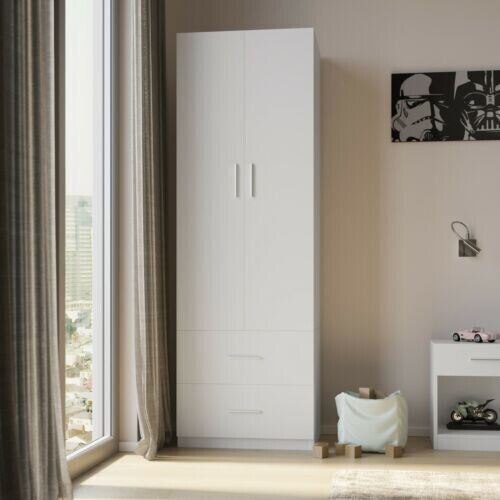 White wooden orlando drawer - wooden,