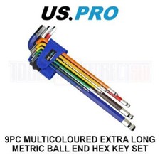 US PRO Tools 9PC Multicoloured