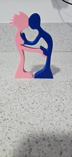Lovers valentines statue - valentines, 3d